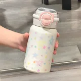 White Urban-Chic Style Galaxy Planet Tumbler