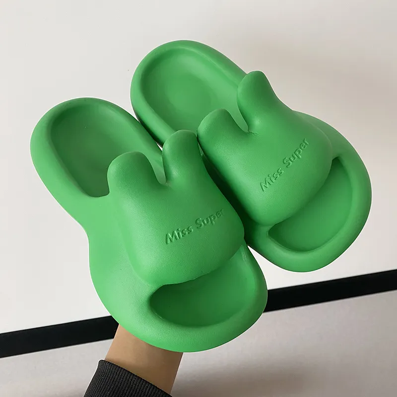 Meter Summer EVA Rabbit Soft And Springy Slippers, Adorable Slide on Shoes-13