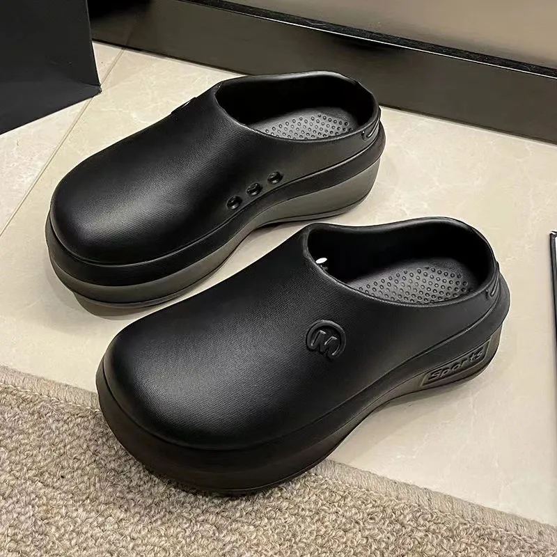 Meter Height Increasing Slippers With Platform, Closed Toe, Lightweight Slip Resistant Slippers-5