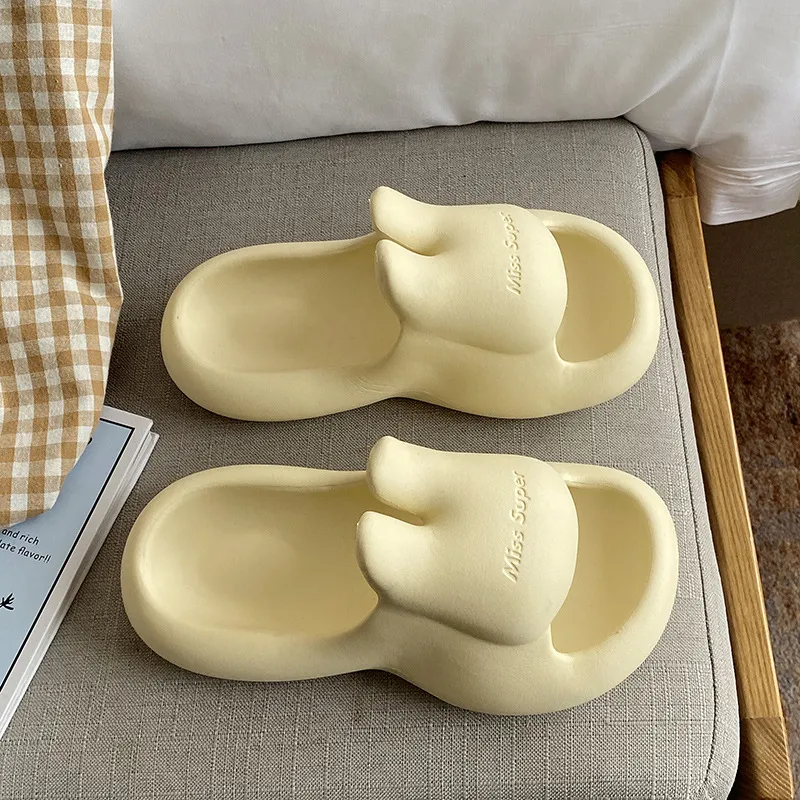 Meter Summer EVA Rabbit Soft And Springy Slippers, Adorable Slide on Shoes-2