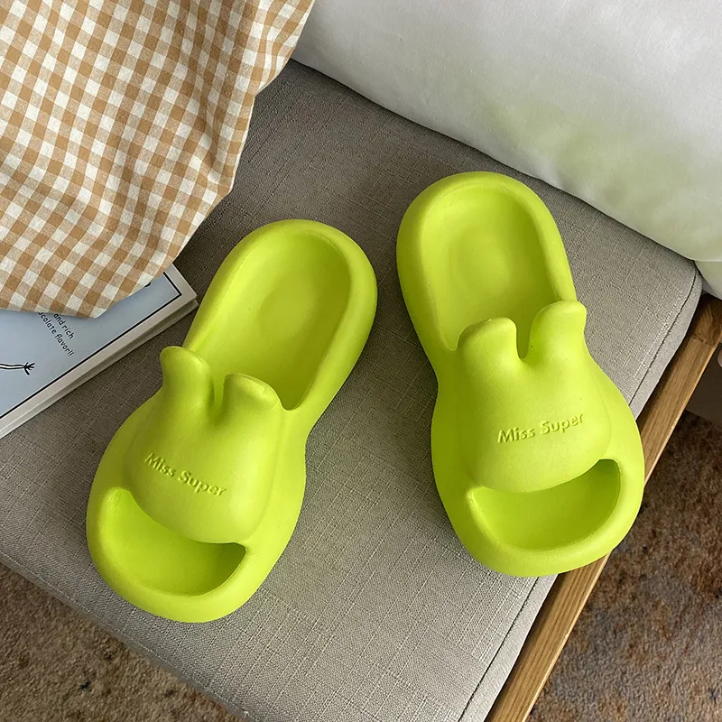 Meter Summer EVA Rabbit Soft And Springy Slippers, Adorable Slide on Shoes-8