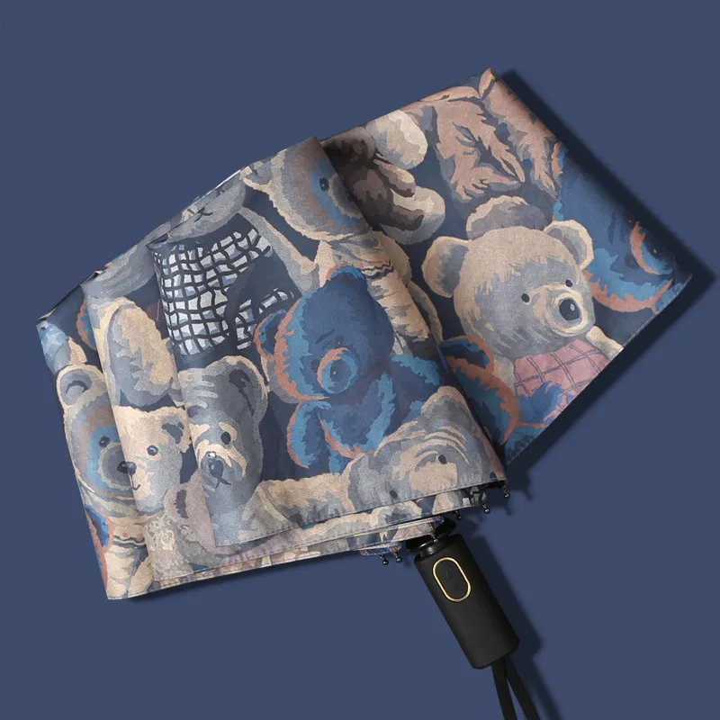 Meter Fully Automatic Umbrella For Sunny And Rainy Days Folding Sun And UV Protection Umbrella Premium Quality-7