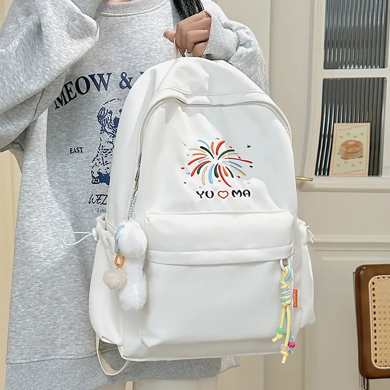 Kaka Tree Nylon Backpack Unisex Multicolor-2