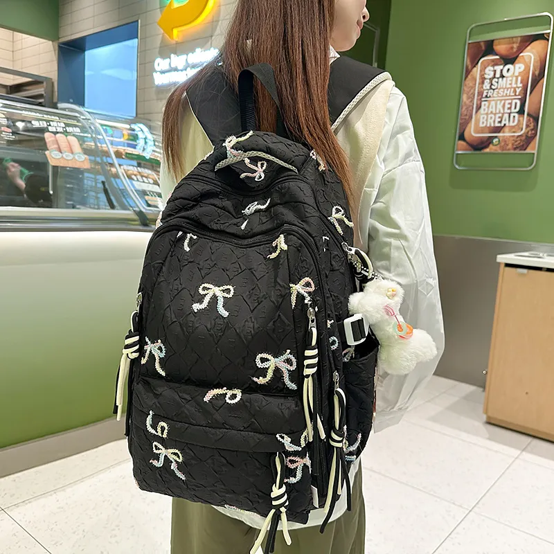 Kaka Tree Nylon Backpack Unisex Multicolor-5