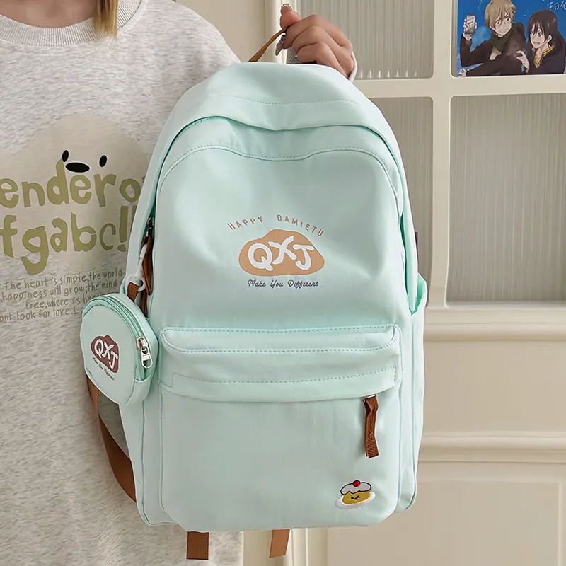 Kaka Tree Nylon Backpack Unisex Multicolor-13