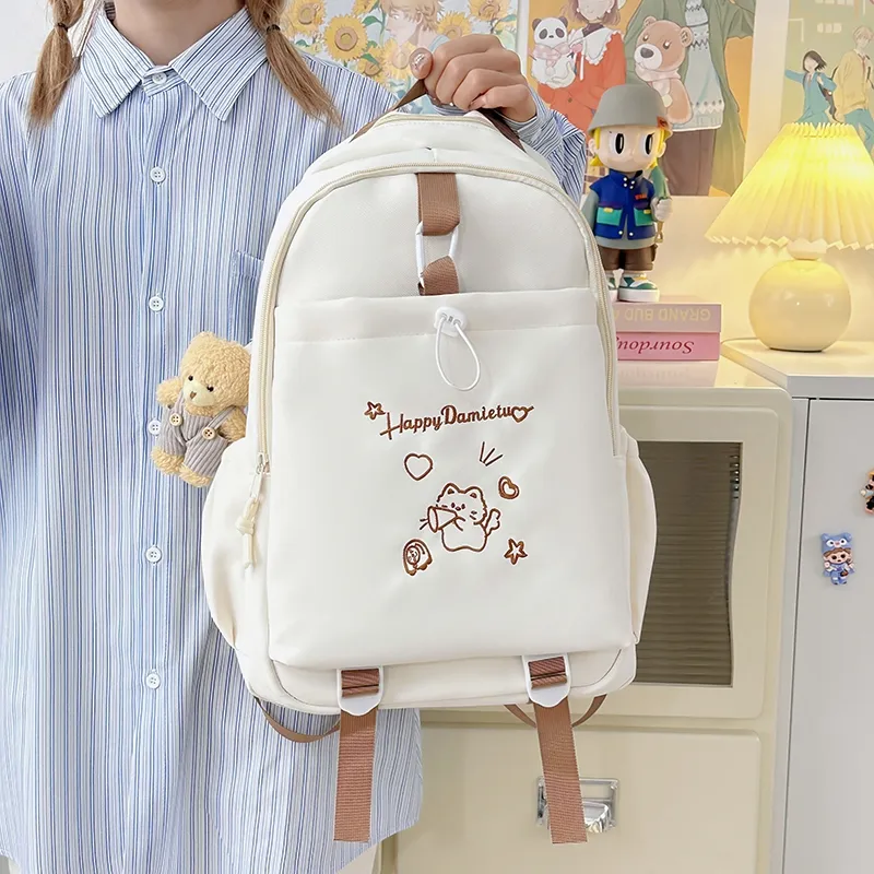 Kaka Tree Nylon Backpack Unisex Multicolor-6