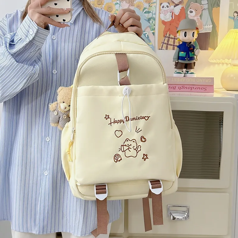 Kaka Tree Nylon Backpack Unisex Multicolor-3