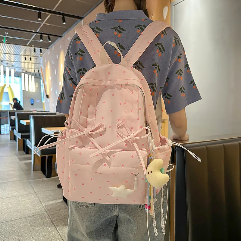 Kaka Tree Nylon Backpack Women's Multicolor-5