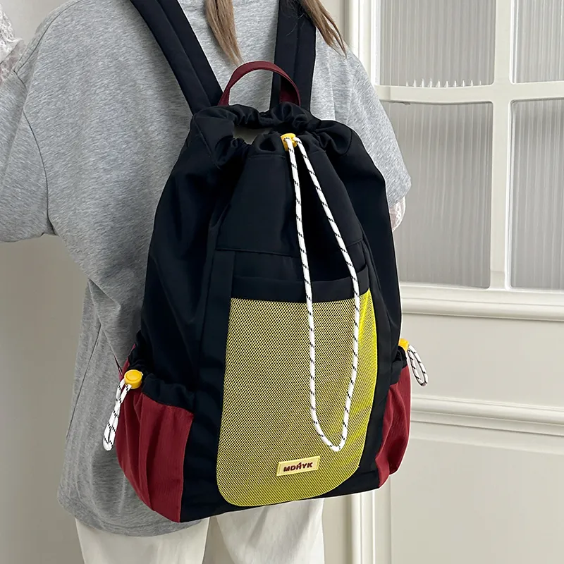 Kaka Tree Nylon Backpack Unisex Multicolor-9