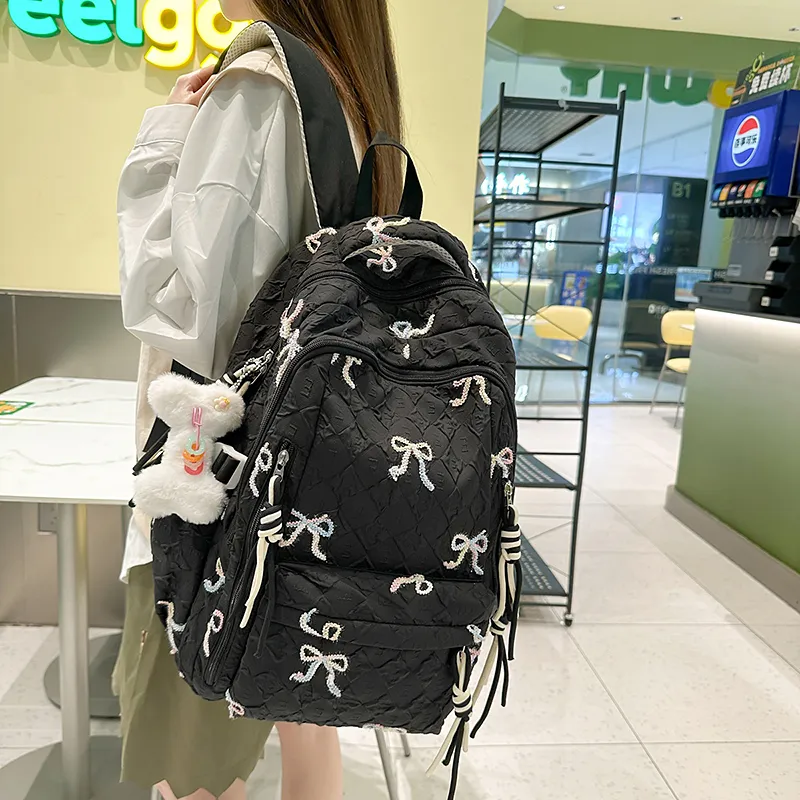 Kaka Tree Nylon Backpack Unisex Multicolor-4
