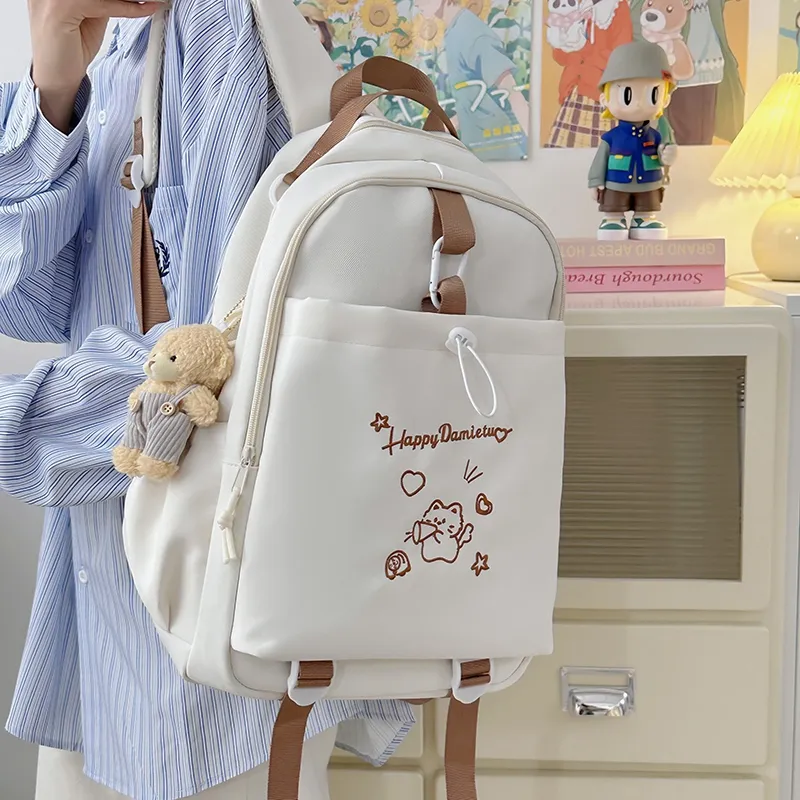 Kaka Tree Nylon Backpack Unisex Multicolor-5