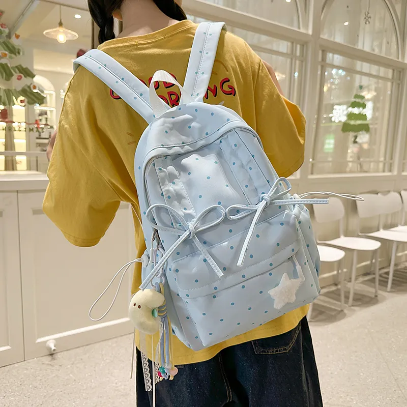 Kaka Tree Nylon Backpack Women's Multicolor-10