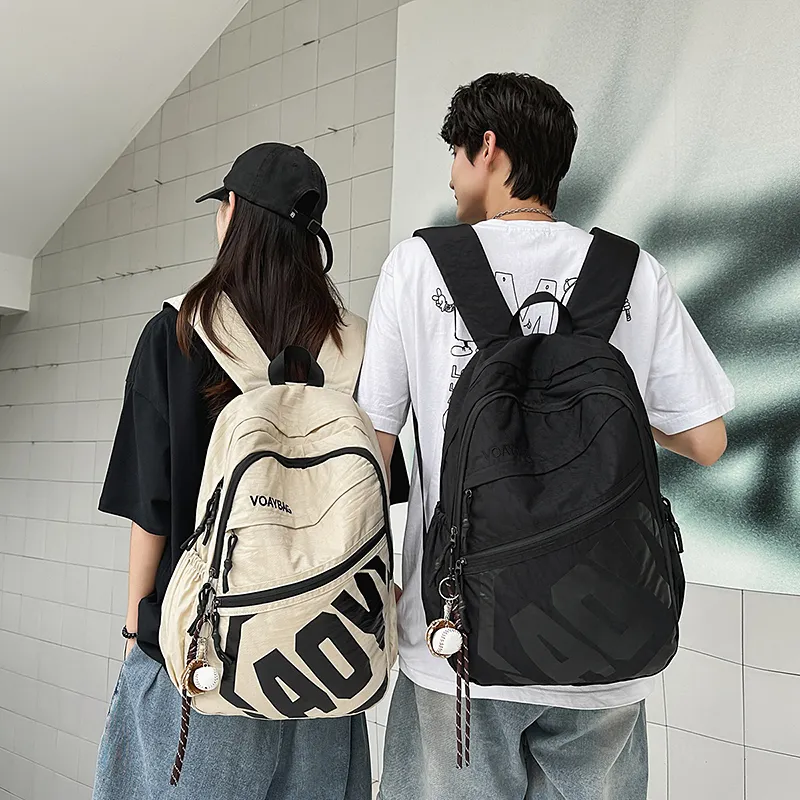Kaka Tree Nylon Backpack Unisex Multicolor-11