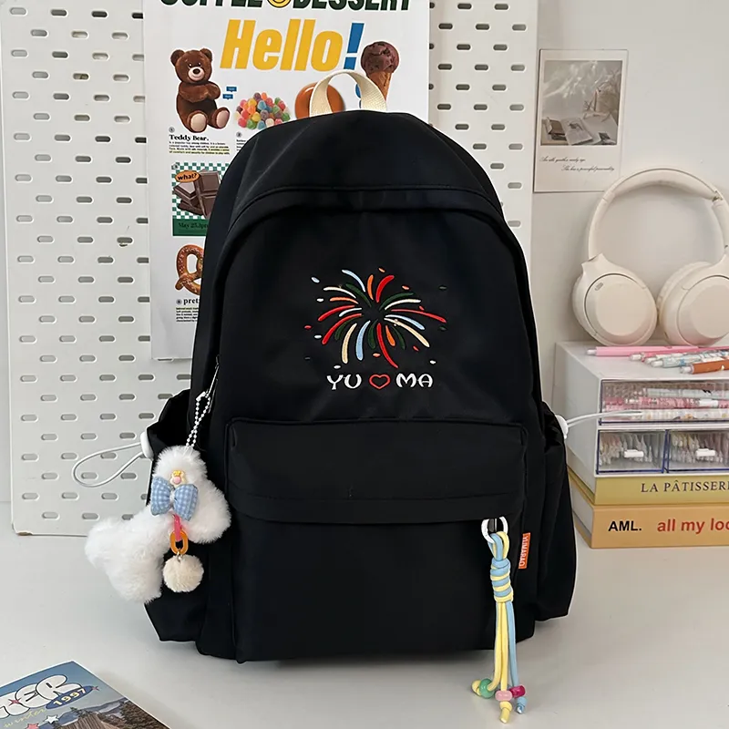 Kaka Tree Nylon Backpack Unisex Multicolor-7