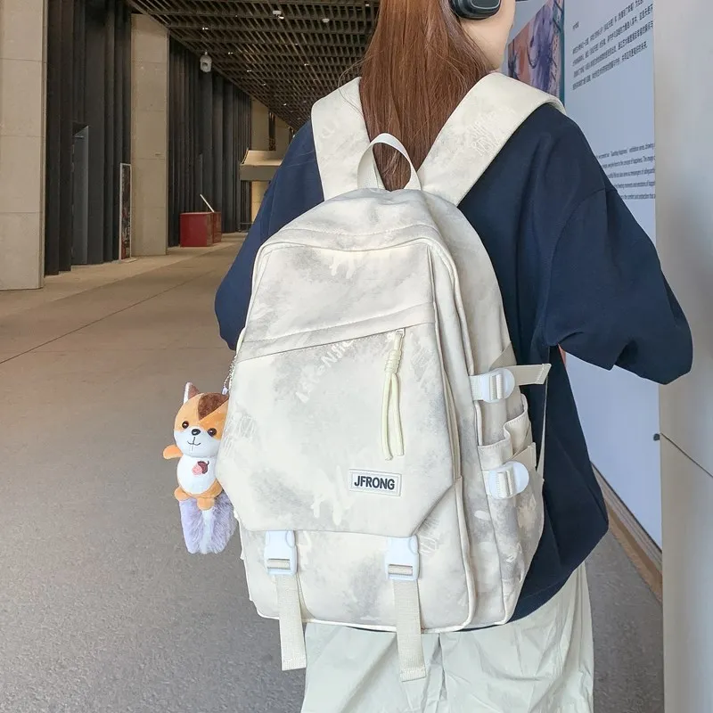 Kaka Tree Composite Cloth Backpack Unisex Multicolor-7