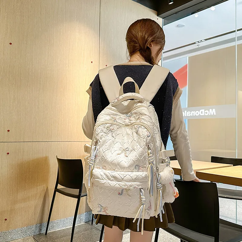 Kaka Tree Nylon Backpack Unisex Multicolor-2