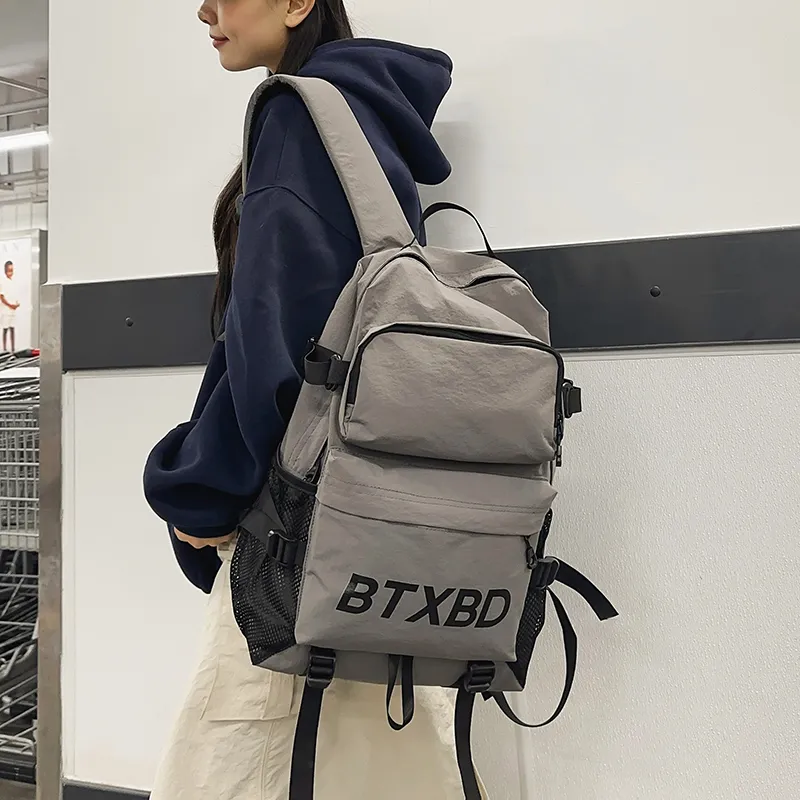 Kaka Tree Nylon Backpack Unisex Multicolor-11