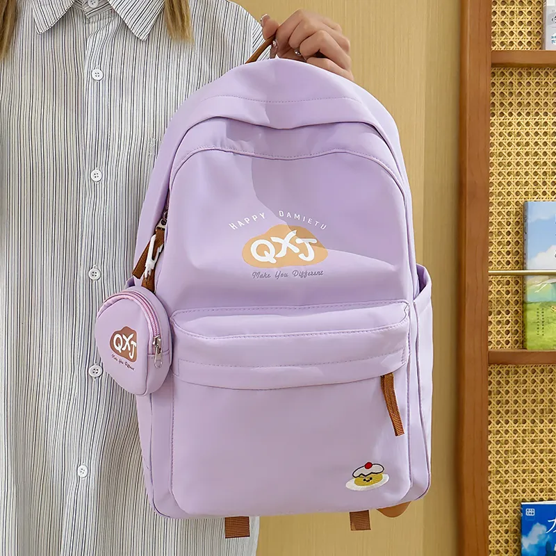 Kaka Tree Nylon Backpack Unisex Multicolor-7
