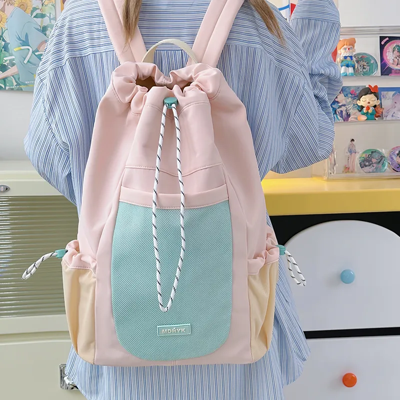 Kaka Tree Nylon Backpack Unisex Multicolor-1