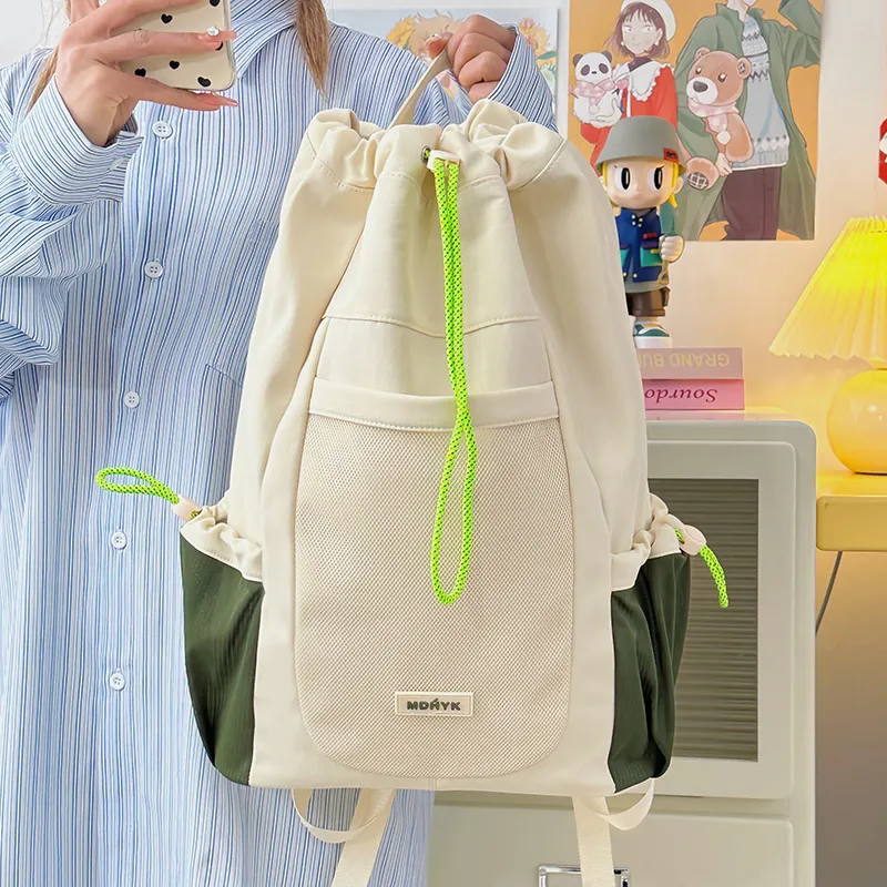 Kaka Tree Nylon Backpack Unisex Multicolor-4