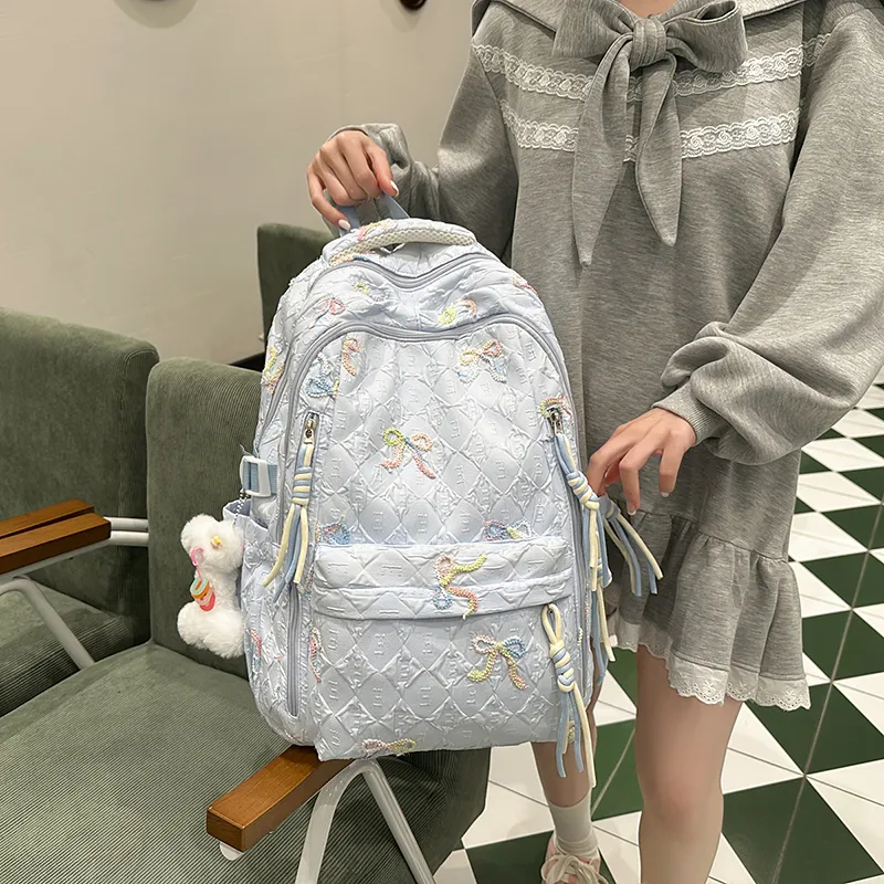 Kaka Tree Nylon Backpack Unisex Multicolor-11