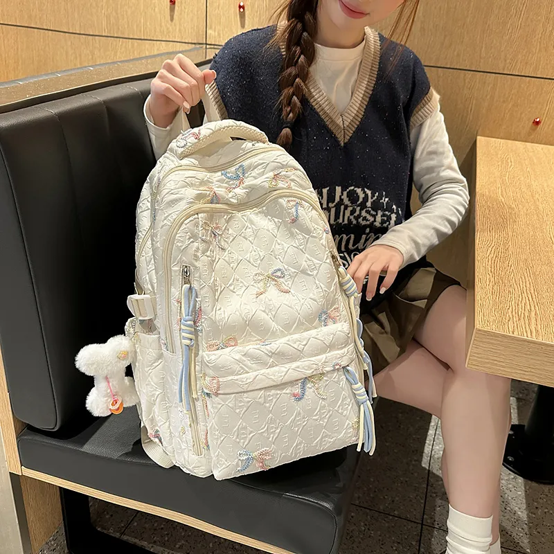 Kaka Tree Nylon Backpack Unisex Multicolor-1
