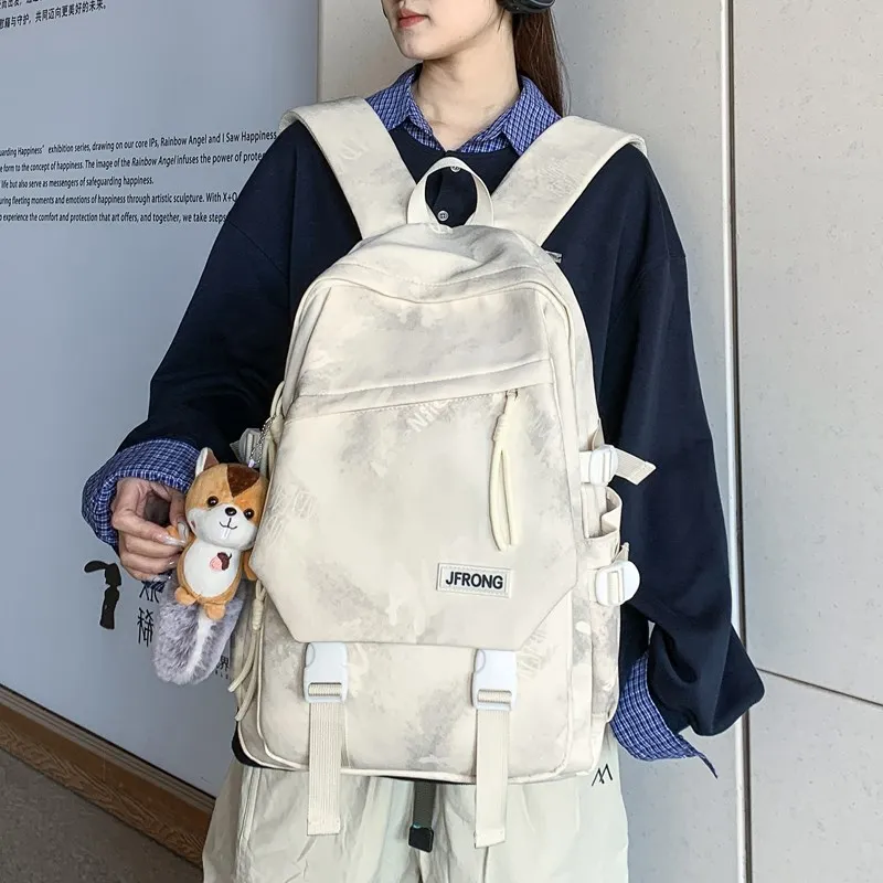 Kaka Tree Composite Cloth Backpack Unisex Multicolor-8