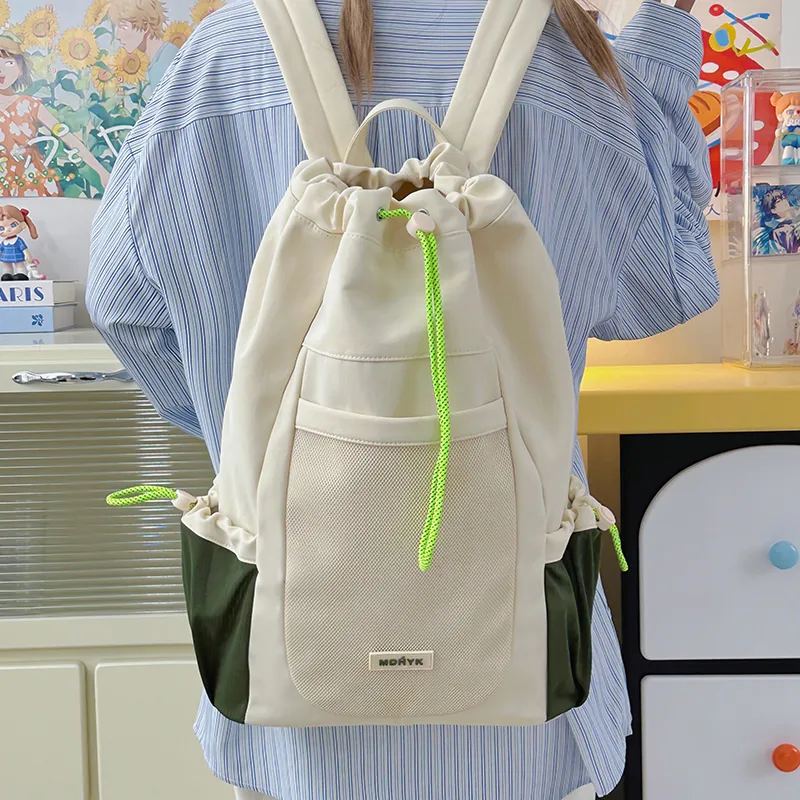 Kaka Tree Nylon Backpack Unisex Multicolor-5
