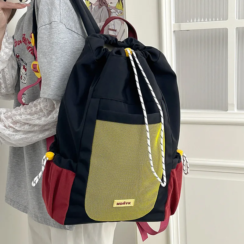 Kaka Tree Nylon Backpack Unisex Multicolor-10