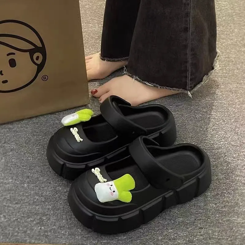 Yunpo Squashy And Bouncy Feeling Women's Summer Bowknot Closed Toe Slippers-7
