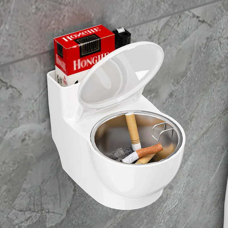 Yunpo Good Looking Large Capacity Cute Ashtray White-3