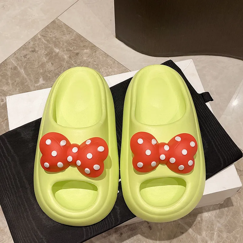 Yunpo Slide Slipper For Women's Cute Bowknot Squashy And Bouncy Feeling Home Eva Slippers-6