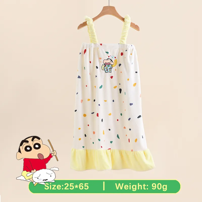 SHIJINGHUI x Crayon Shinchan Practical Towel Bath Towel Three Piece Set-11