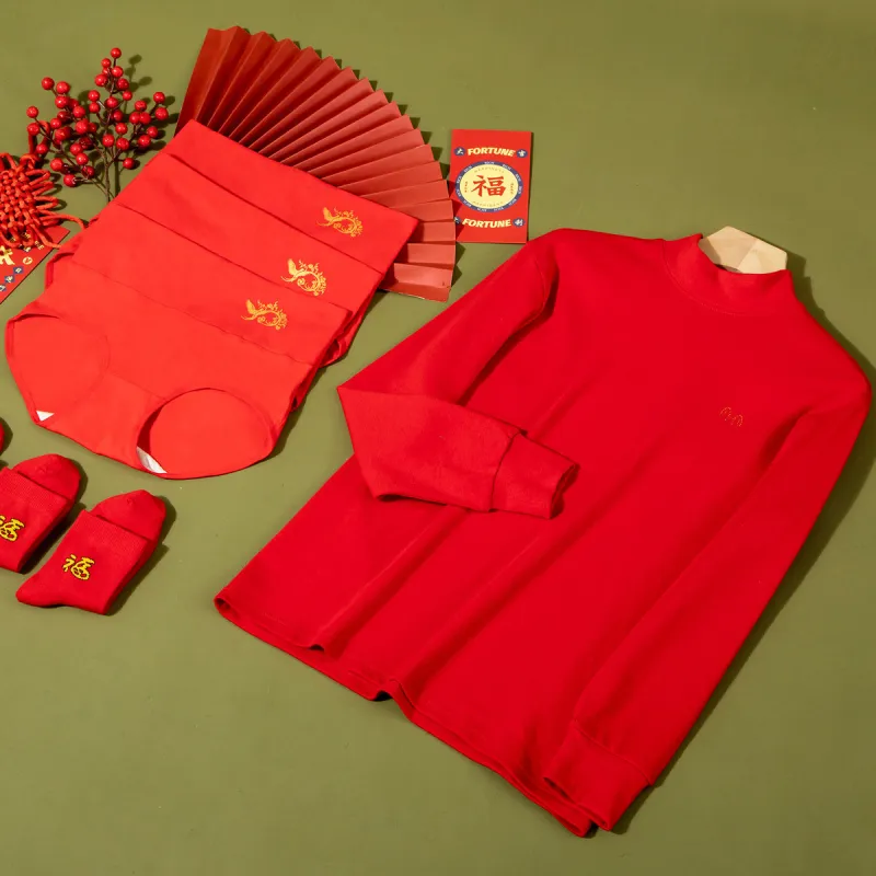 H YXIANG Thermal Set Women's Red-1