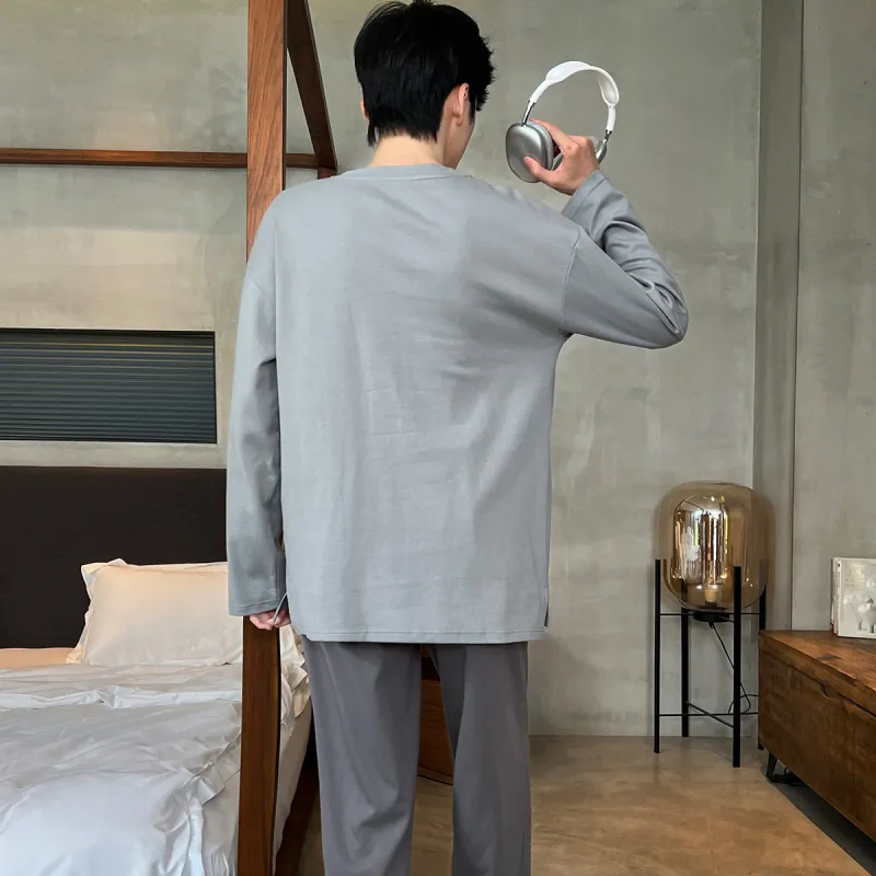 H YXIANG Men Pajama Sets-3