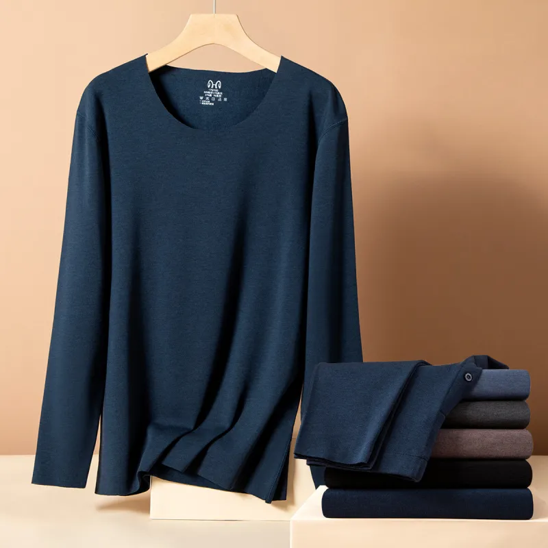 H YXIANG Thermal Set Men's Deep Sea Blue-1
