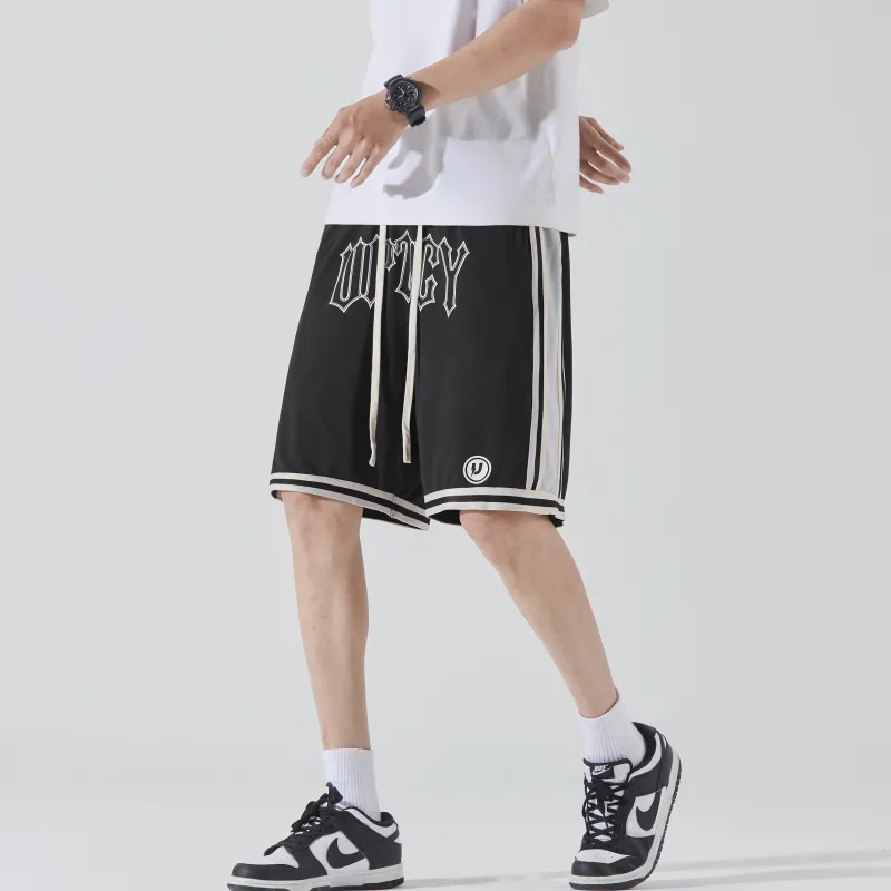UPZCY Basketball Shorts Unisex Black-5