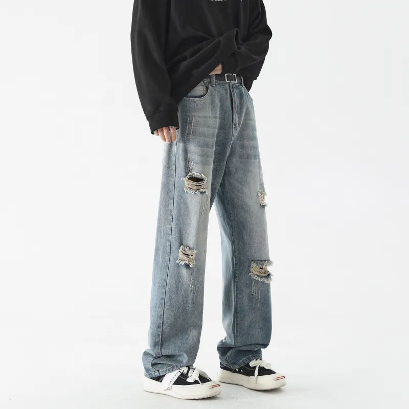 UPZCY Jeans Unisex Vintage Blue-2