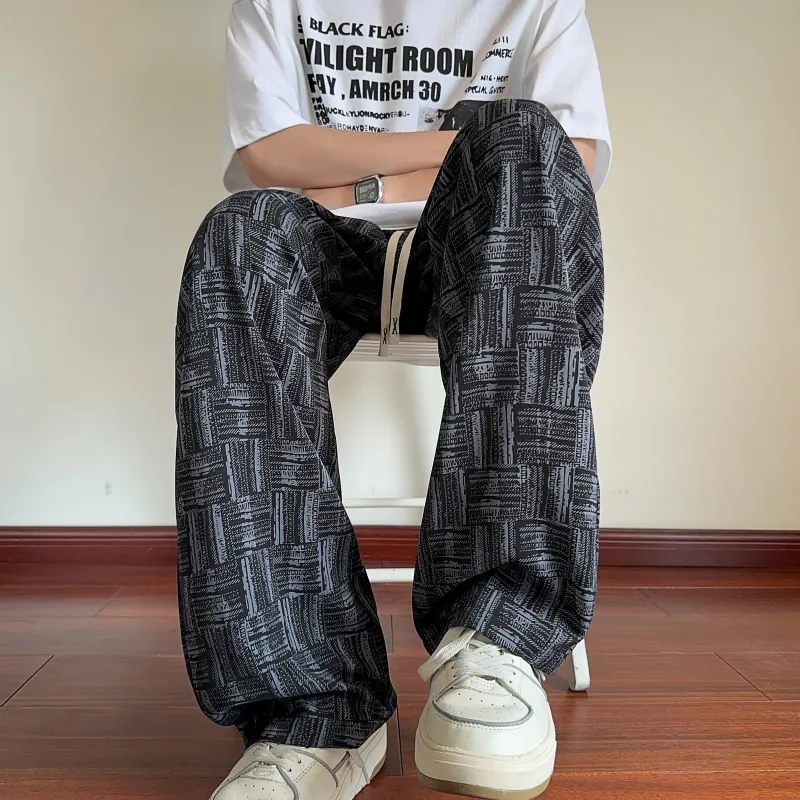 UPZCY Casual Pants Unisex Black-3