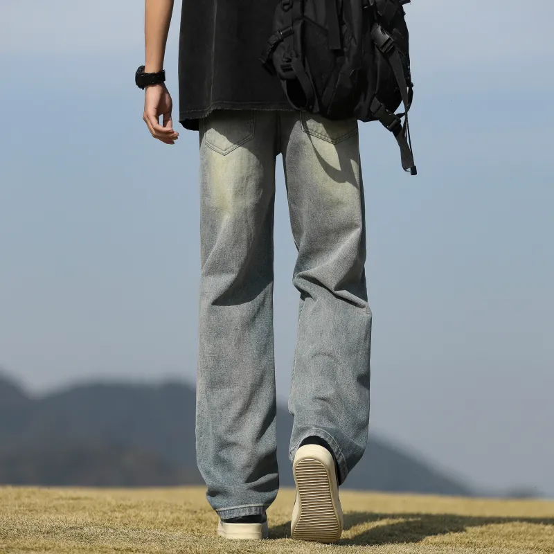 UPZCY Jeans Unisex Vintage Blue-5