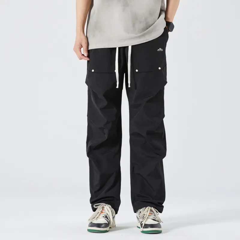 UPZCY Casual Pants Unisex Black-2