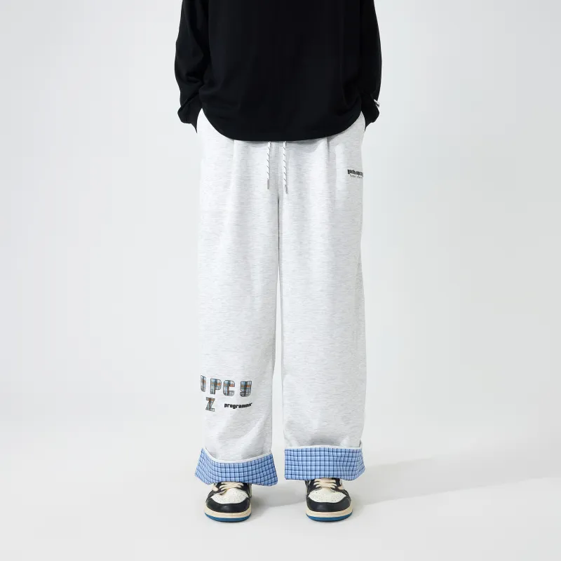 UPZCY Casual Pants Unisex White Heather Gray-3