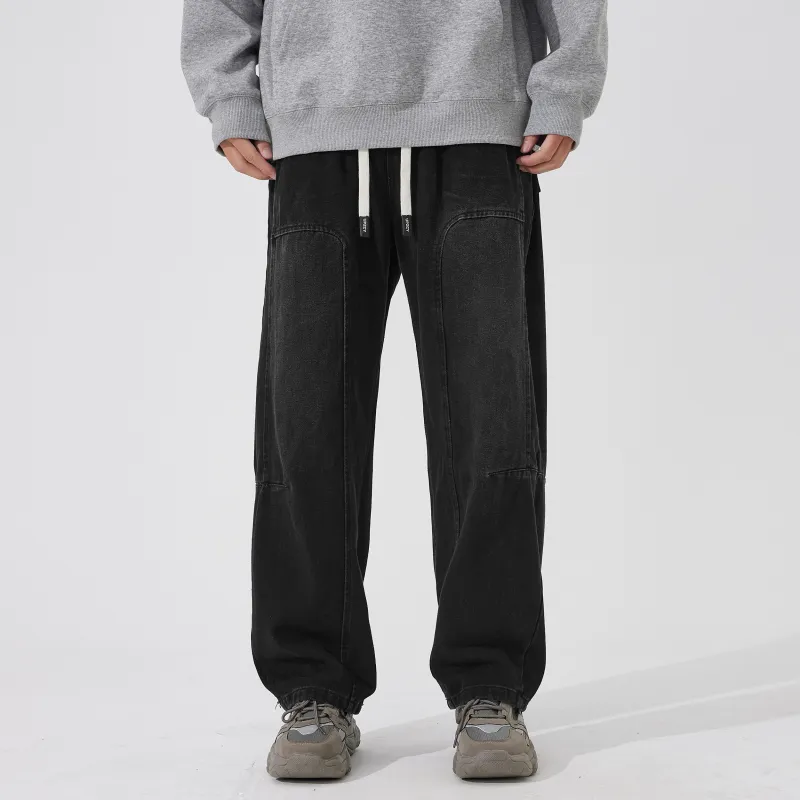 UPZCY Jeans Unisex Black-2