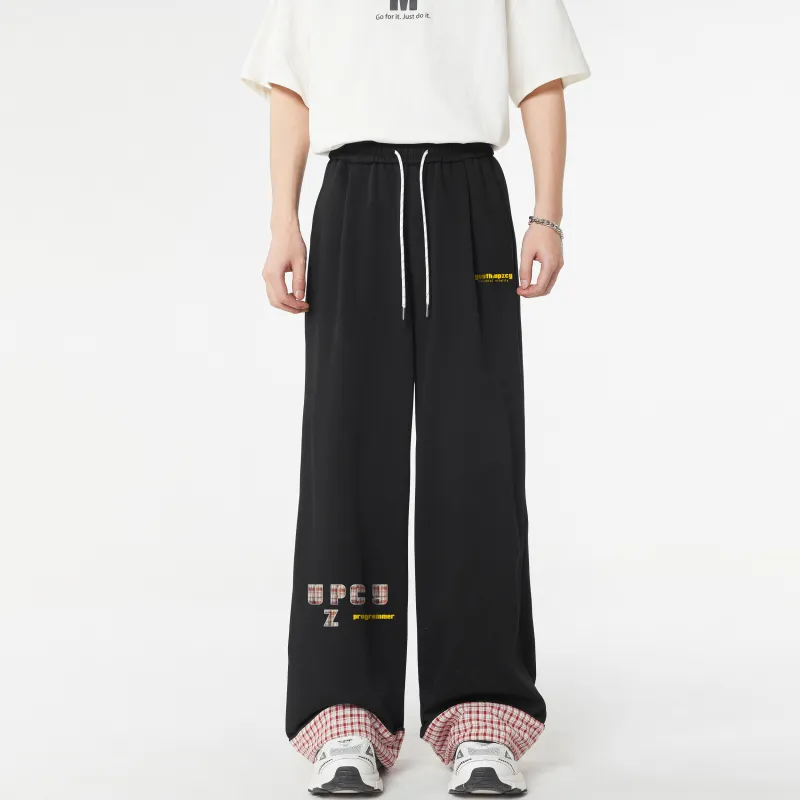 UPZCY Casual Pants Unisex White Heather Gray-9
