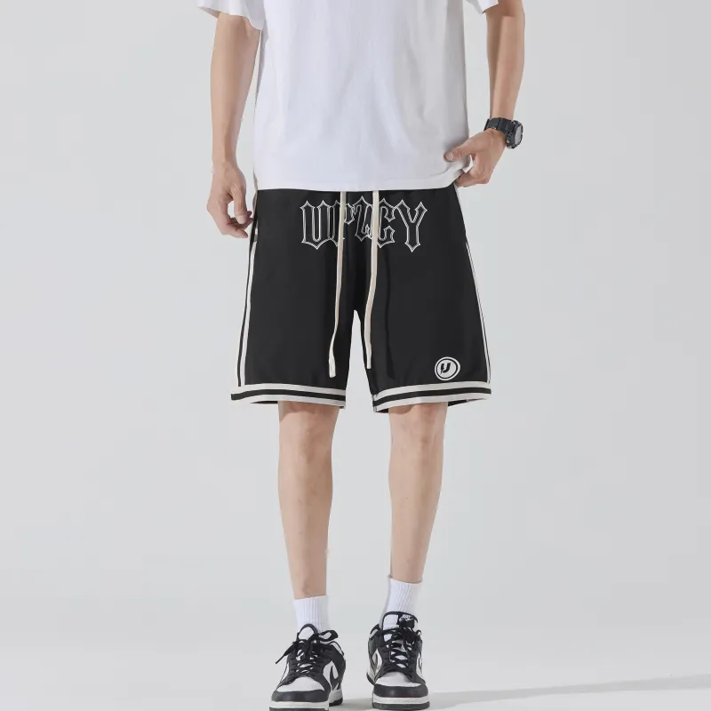 UPZCY Basketball Shorts Unisex Black-3