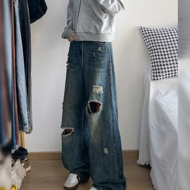 UPZCY Jeans Unisex Blue-4