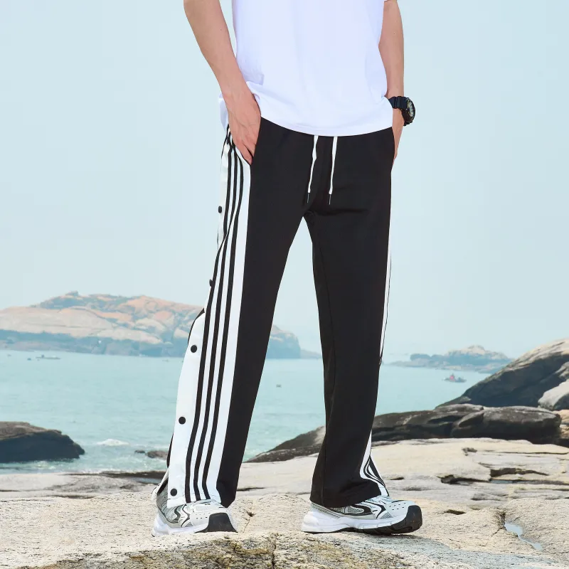 PAINT STAIN Casual Pants Unisex Classic Black-3
