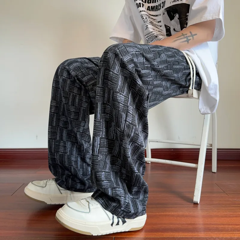 UPZCY Casual Pants Unisex Black-4
