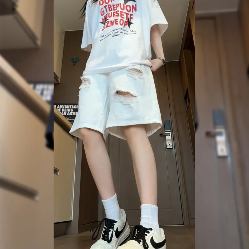 UPZCY Denim Shorts Unisex-4