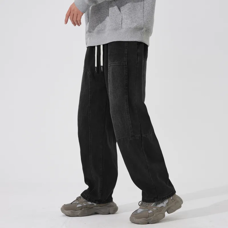UPZCY Jeans Unisex Black-5